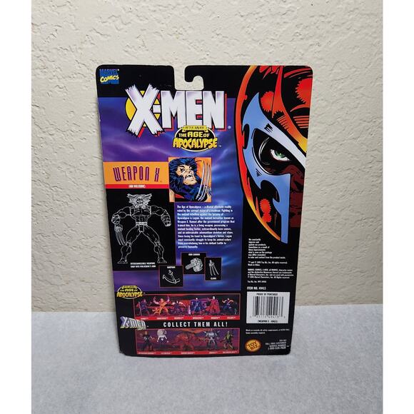 Marvel X-Men Weapon X The Age Of Apocalypse Action Figure Toy Biz 1995 Sealed - Picture 3 of 9